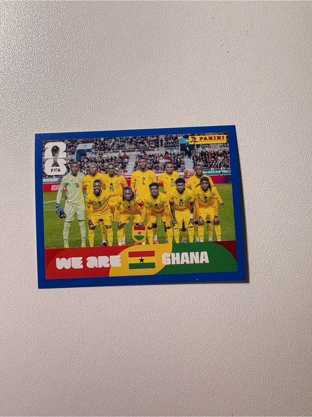 Panini FIFA World Cup 2026 We Are Ghana Ghana Team Photo GHA 13 Blue Parallel